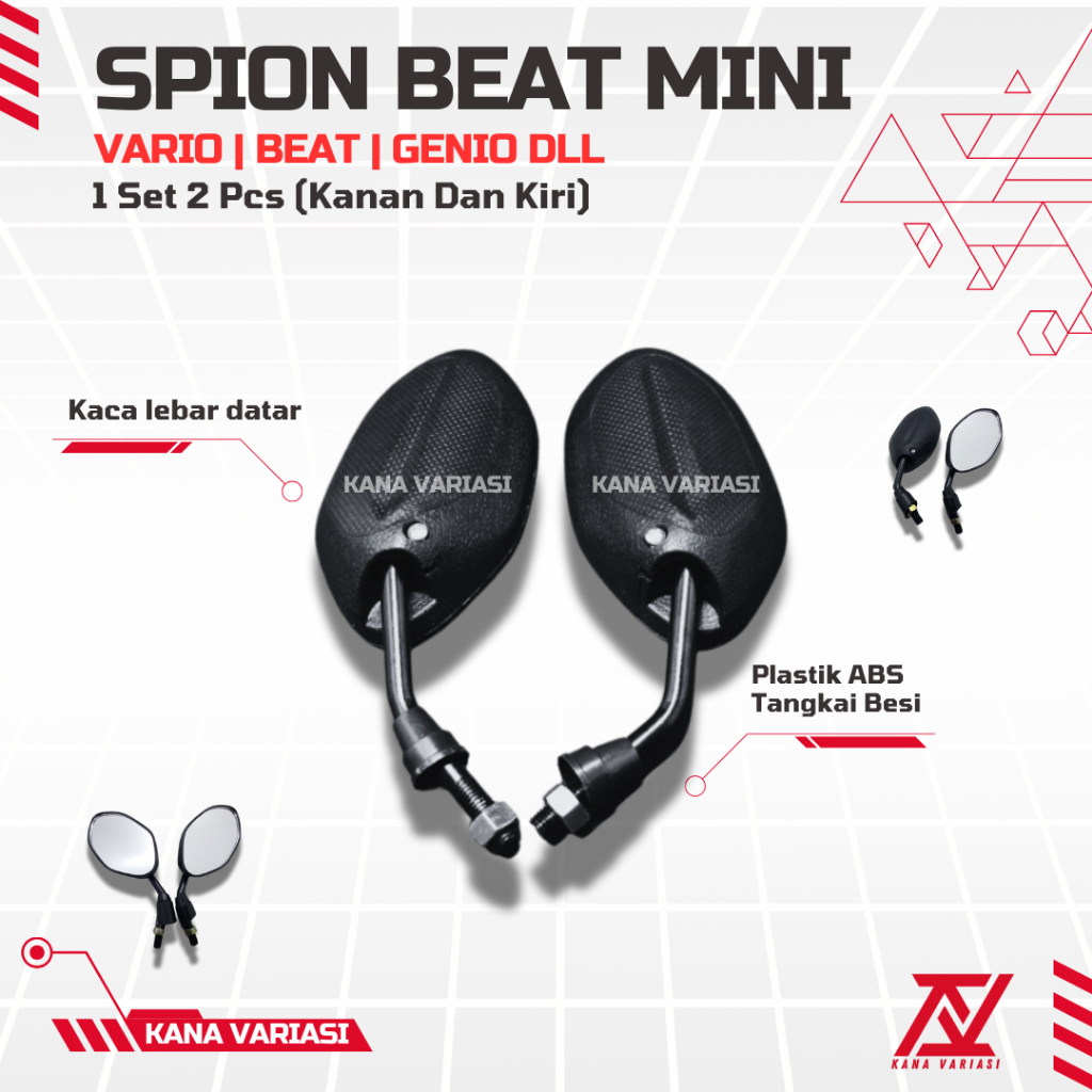 Spion Beat Mini Original Beat Deluxe Beat Fi Beat Street Dll Universal Semua Motor Cod