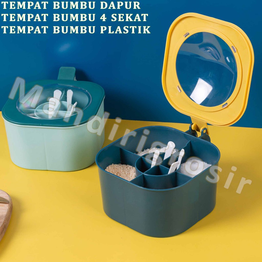 Tempat Bumbu 4 Sekat * Tempat Bumbu Dapur * Tempat Bumbu Plastik