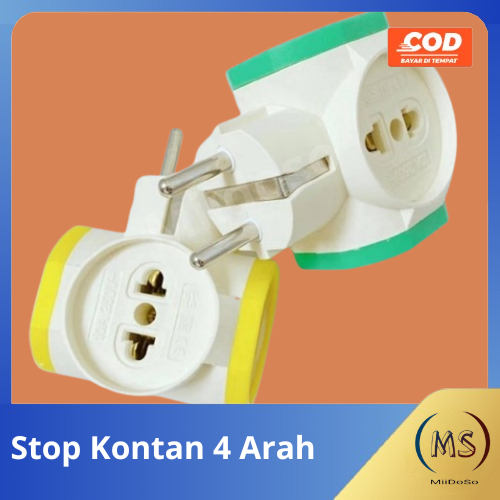 STEKER-T 4 arah Tidak ada On Of / Colokan Cabang Multi CAHAYA SC-384