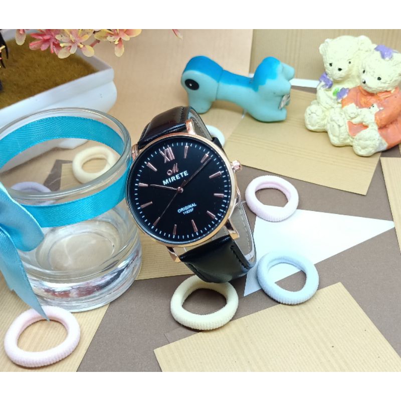 Jam Tangan Kulit Pria/Free box + Free Beterai + Buble/Jam Tangan Fashion Pria/Jam Tangan Pria