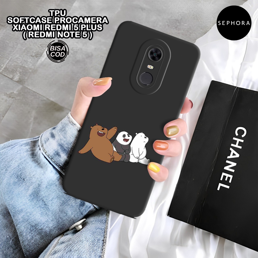 Case XIAOMI Redmi 5 Plus ( Note 5 ) - Fashion Case Bear - Softcase Redmi 5 Plus ( Note 5 ) - Case Pr
