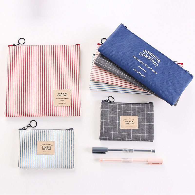 

TEMPAT PENSIL TAS KOSMETIK DOMPET KOIN POUCH SERBAGUNA BONHEUR CONSTANT