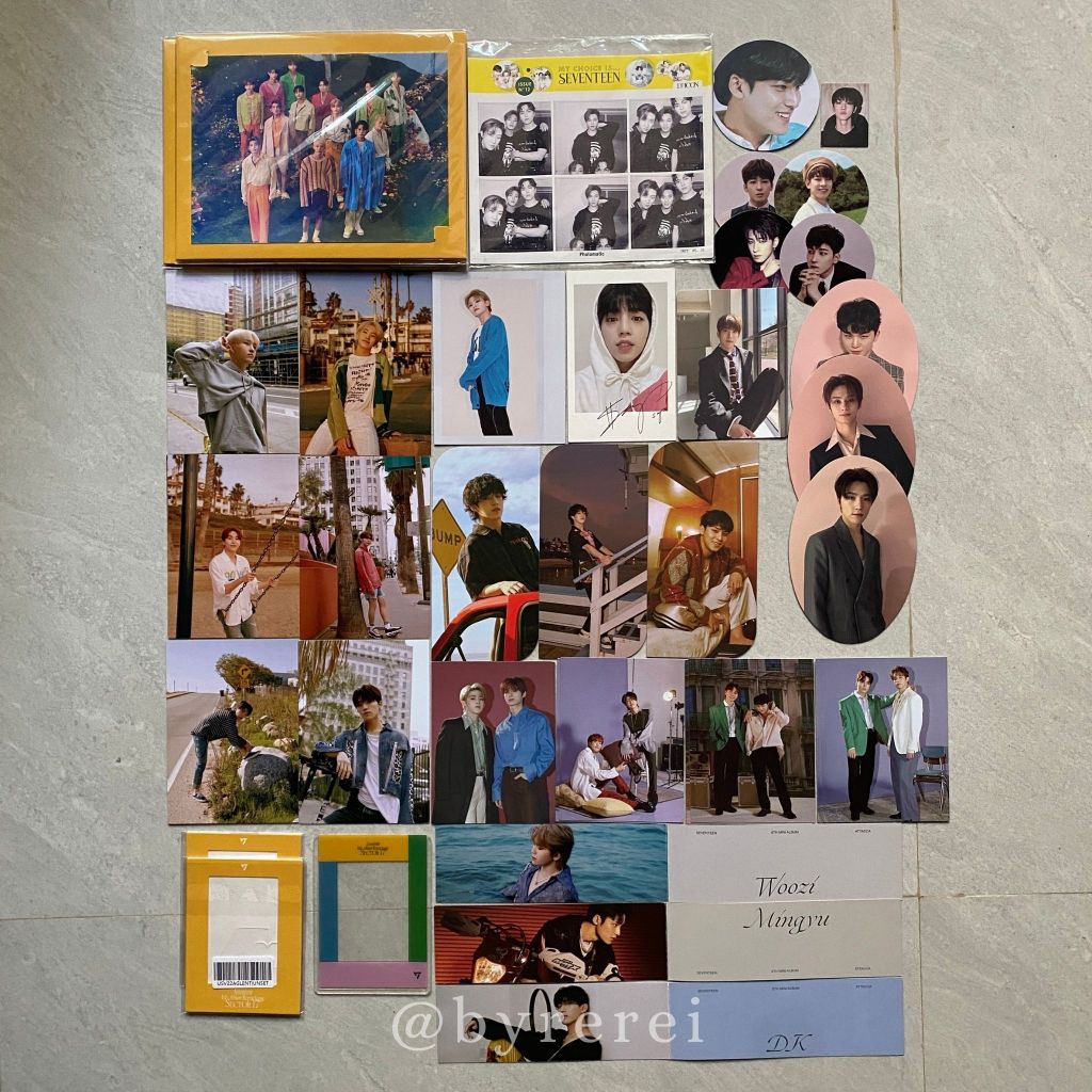 Seventeen Official Postcard Circle Card ID Kihno Oval Sector17 Weverse PO Benefit Hologram Polaroid 