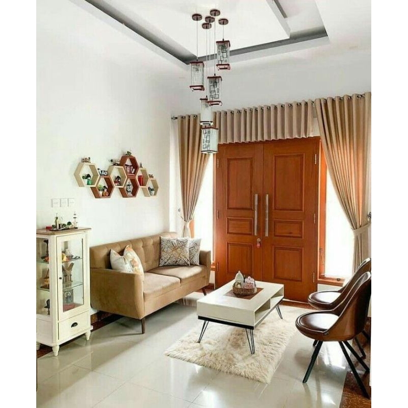 gorden blackout premium gorden satu set dengan poni gorden