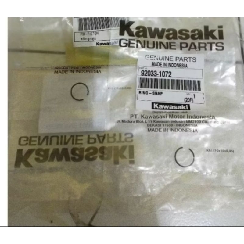 Ring snap clip pin pen piston kaze KSR110 ksr 110 athlete edge ZX 130 ZX130 blitz original