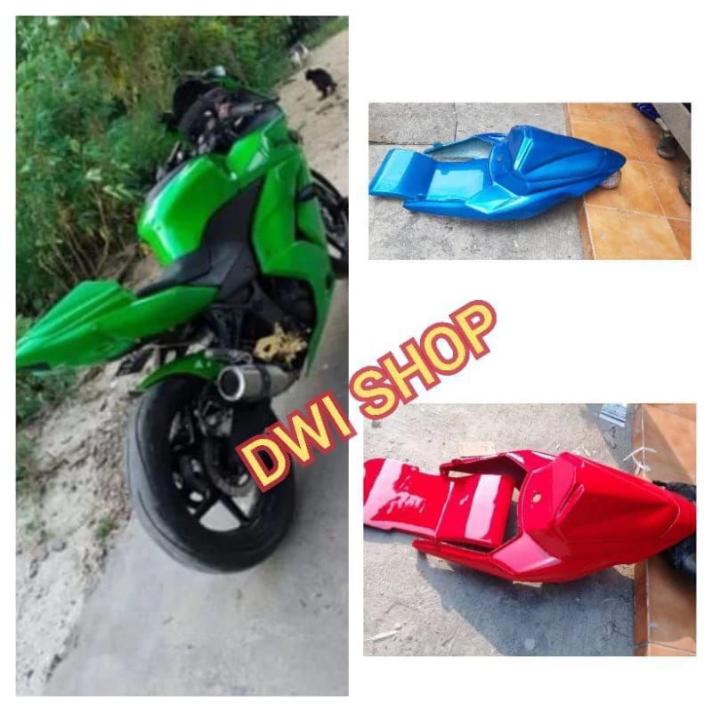 body belakang Kawasaki Ninja 250 karbu custom model ZX-6R