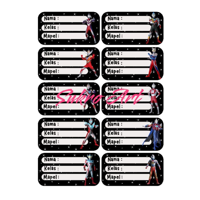 

stiker buku pelajaran stiker nama buku mapel