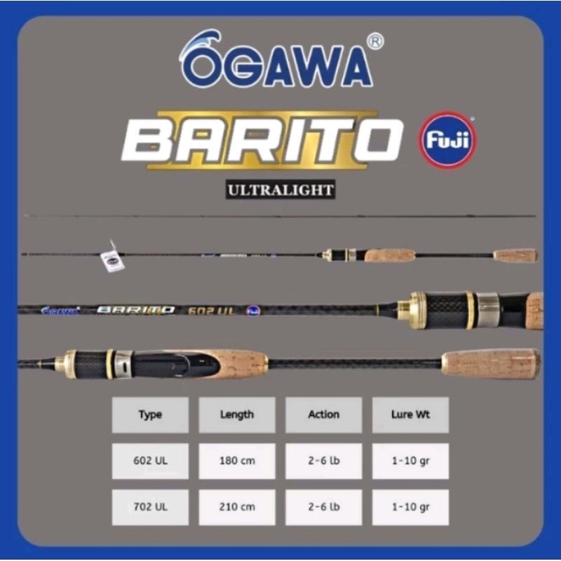 Joran Ogawa Barito Solid carbon Fuji Ultralight 602,702
