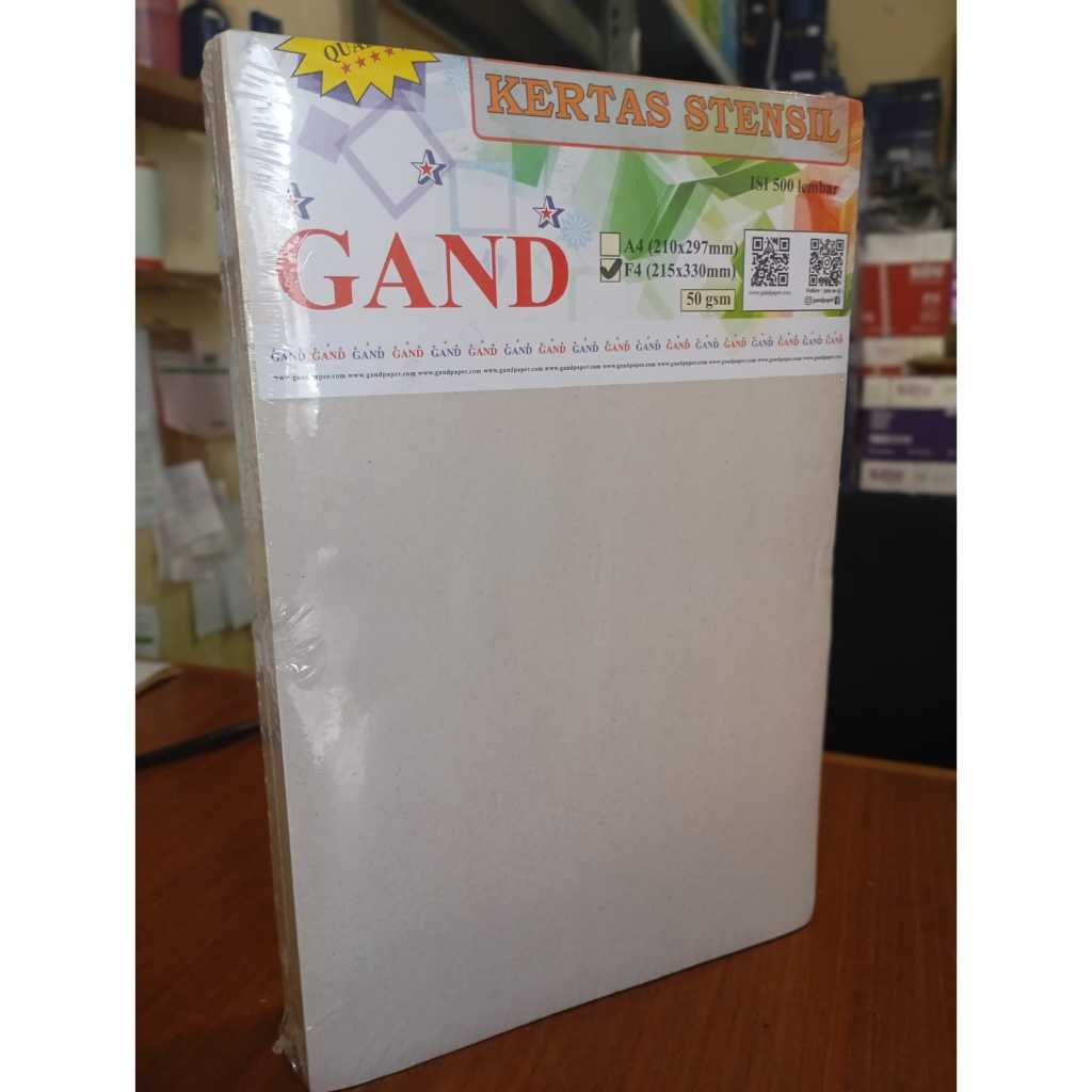 

Kertas Buram Stensil F4 Folio 50 Gsm GAND 1 Rim (500 Lembar)