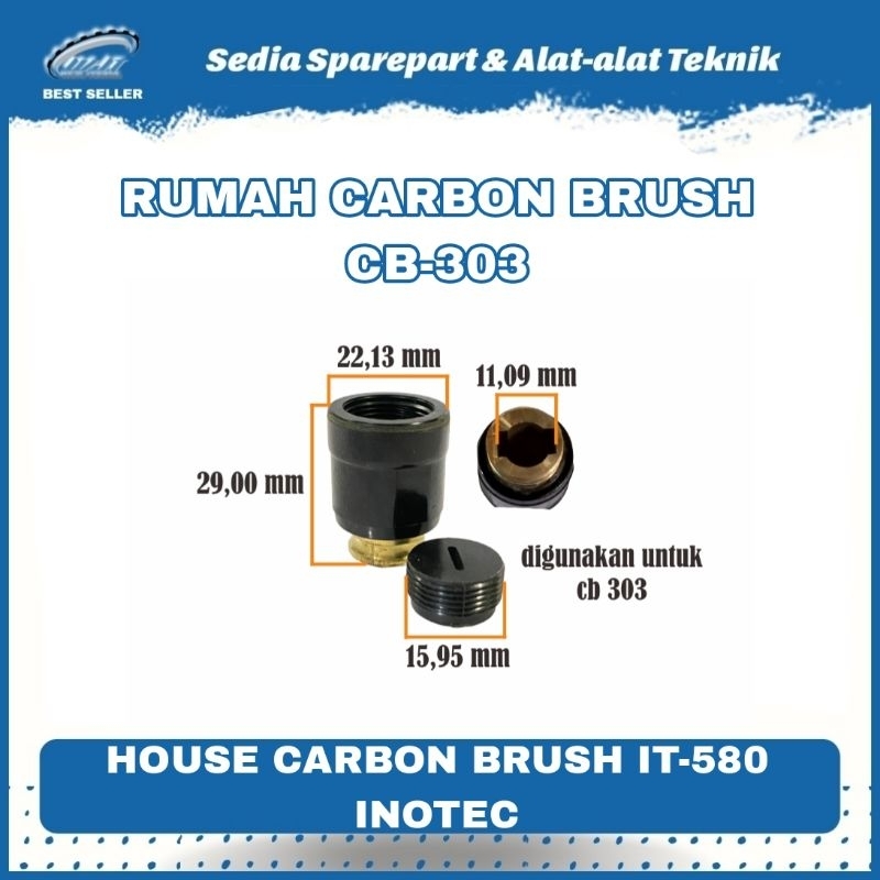 HOUSE CARBON BRUSH CIRCULAR SAW INOTEC IT580 RUMAH CARBON BRUSH ARANG SIRKEL