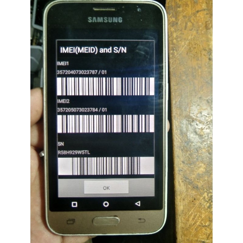 Samsung j120g /j1 2016 second