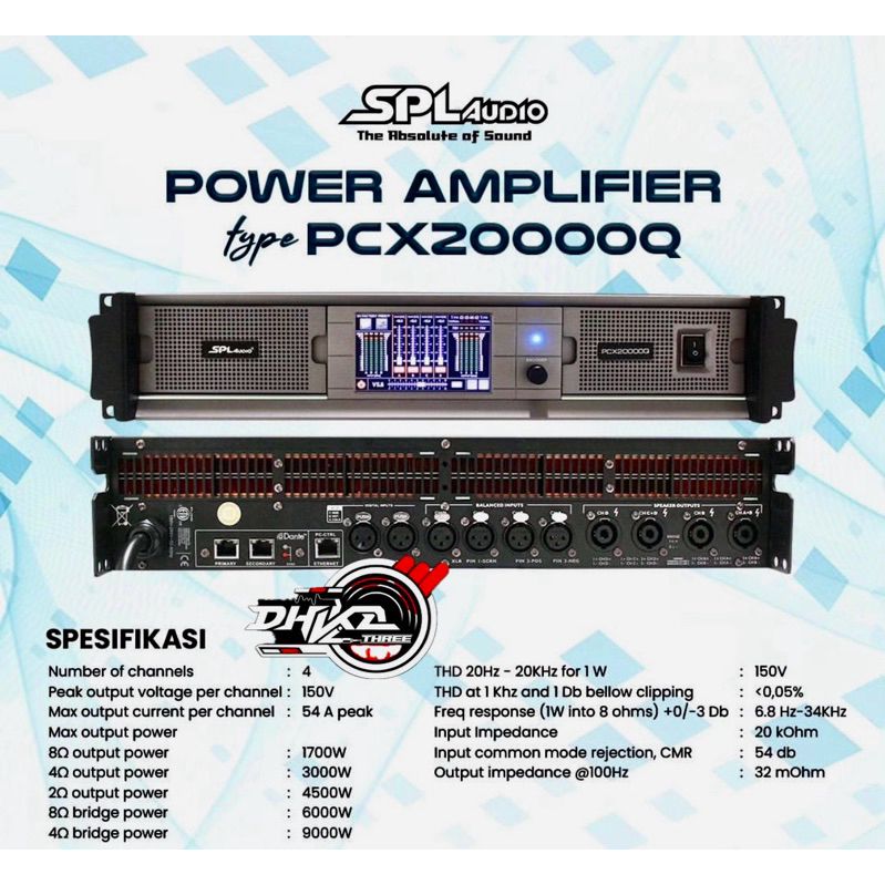 POWER SPL AUDIO PCX20000Q CLASS THD / POWER SPLAUDIO PCX 20000Q / Power SPL Audio Pcx 20000q Class T