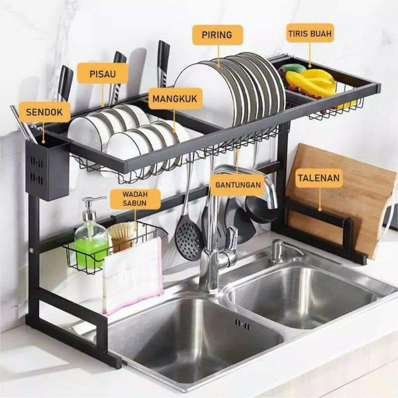 rak piring wastafel uk 85cm