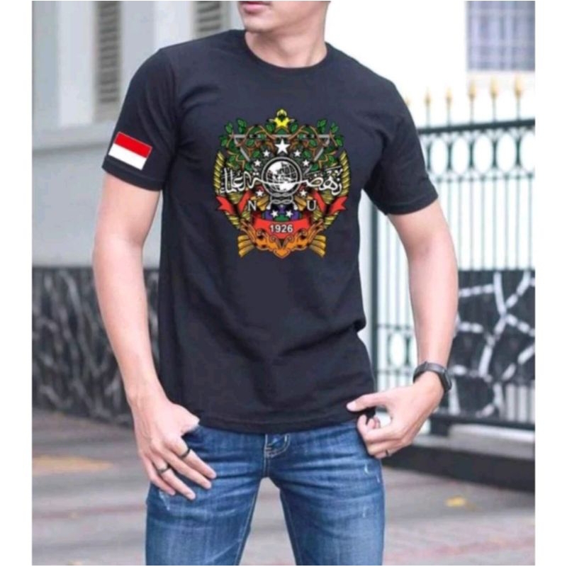 kaos pria distro original 100% kaos NU baju atasan dewasa Tshirt distro