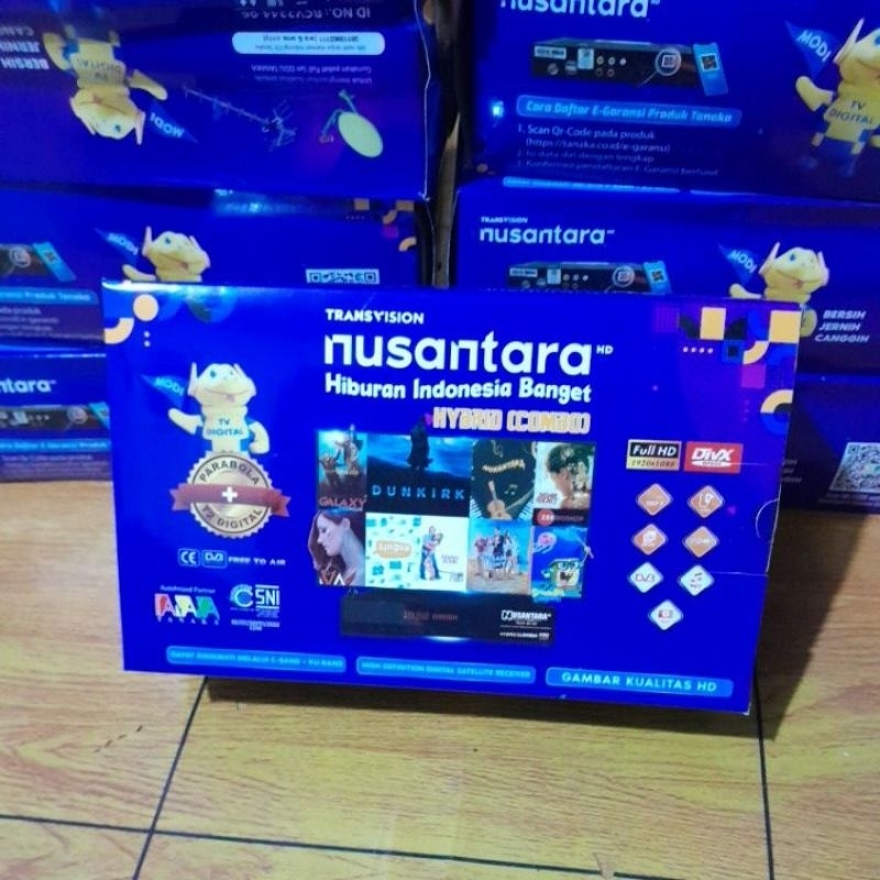 RECEIVER TRANSVISION NUSANTARA HD COMBO ( PARABOLA + T2 Digital )