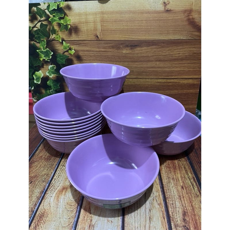 MANGKOK MELAMIN ULIR GOLDEN FLYING FISH #UNGU LILAC