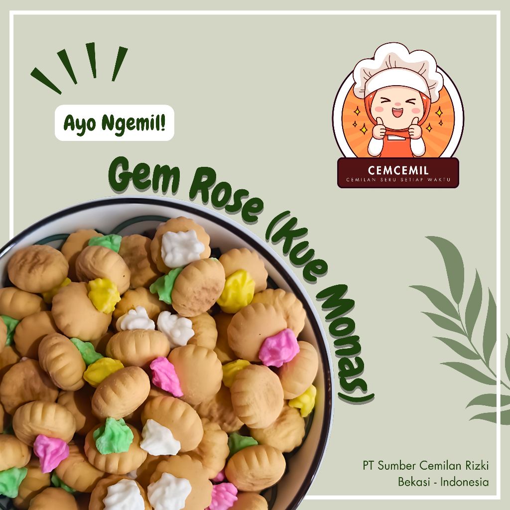 

Gem Rose Kue Monas Biskuit Jadul