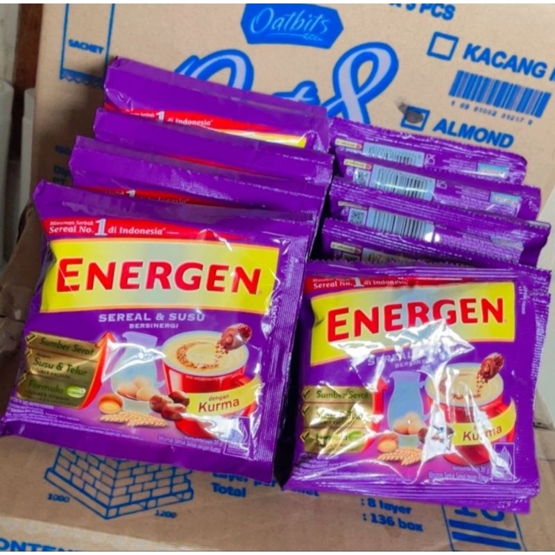 

Energen Kurma dan Coklat minuman sereal 300gr [ 30gr x 10pcs]