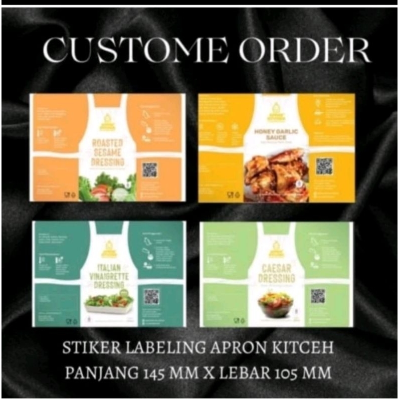

LABEL STIKER APRON KITCHEN 145 MM X 105 MM