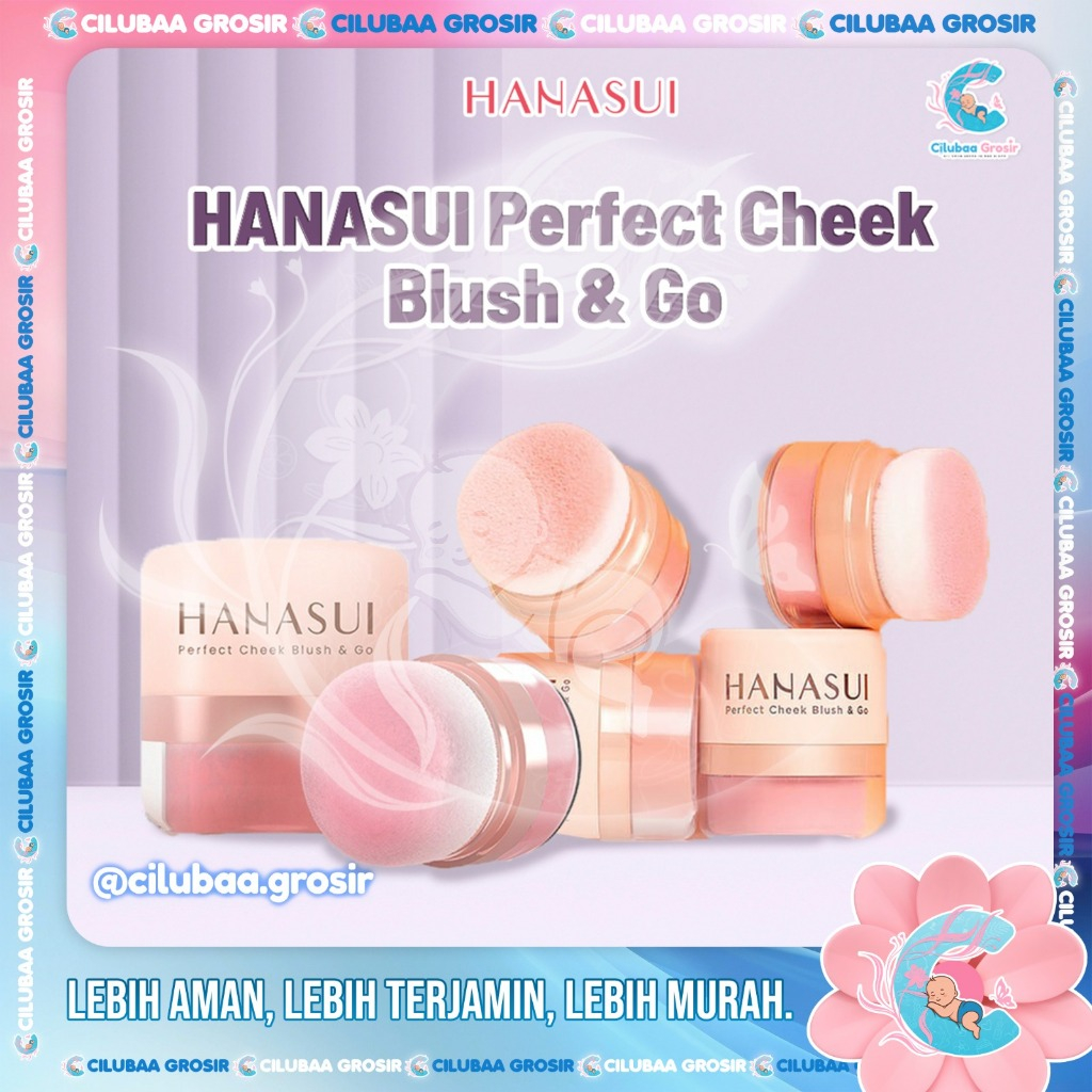 HANASUI Perfect Cheek Blush & Go || Hanasui Powder Blush On 2.5gr || Blush On Perona Wajah