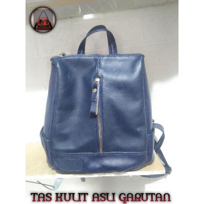 tas kulit ransel wanita/kulit sapi asli.