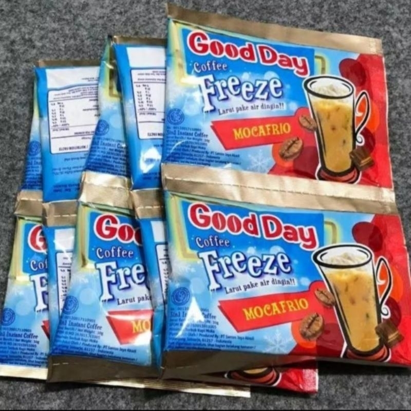 

PROMO GOOD DAY FREEZE MOCAFRIO 1 Renceng isi 10 pcs murah banget