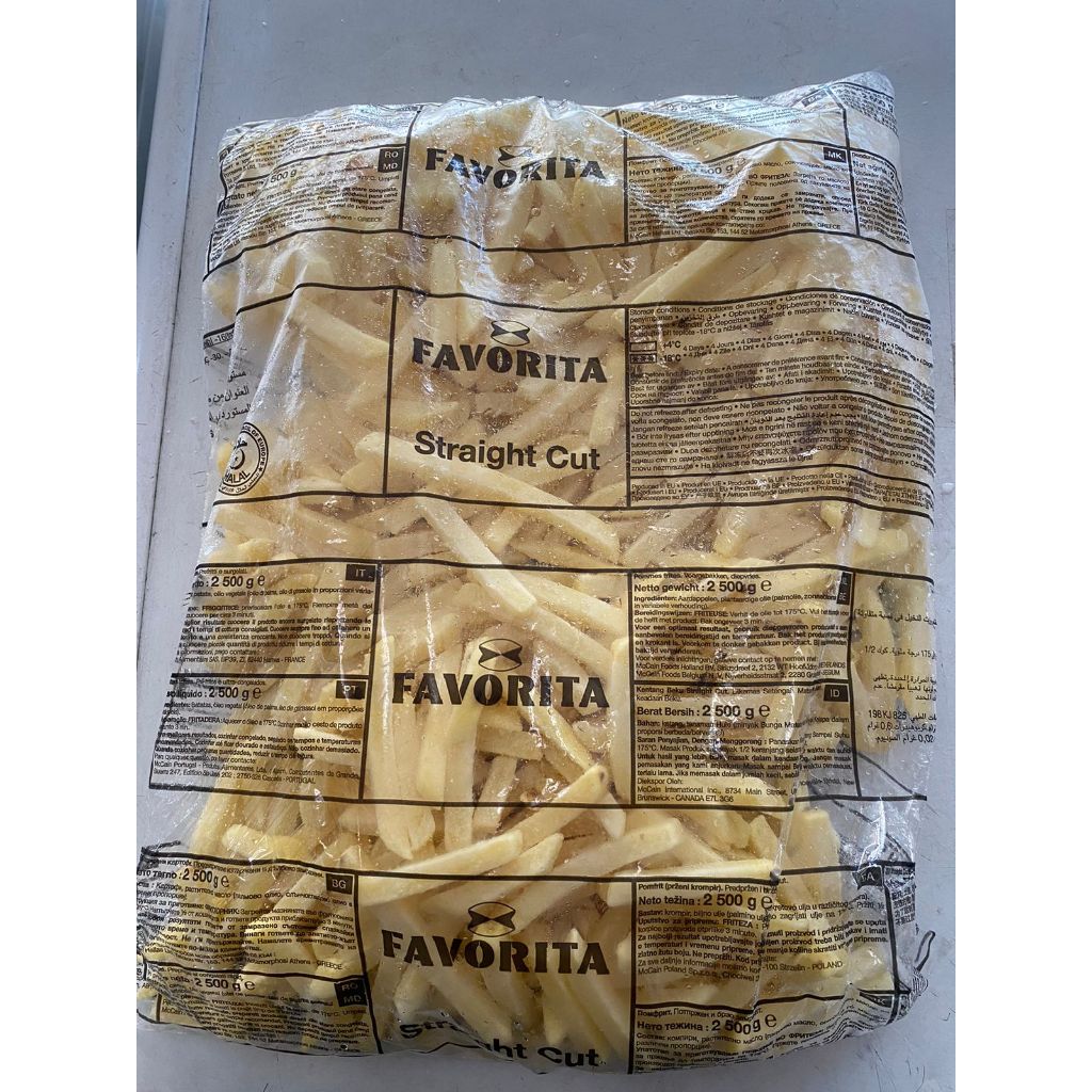 

Favorita French Fries Straight Cut/Kentang Goreng 2,5 KG