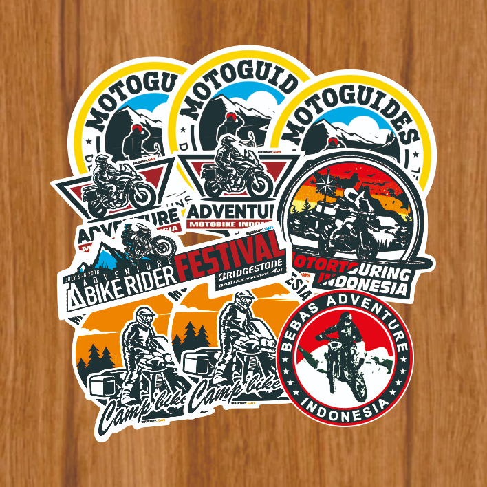 Sticker touring/Stiker variasi touring adventure - event/Stiker KOMBO/Stiker Motor Touring Indonesia
