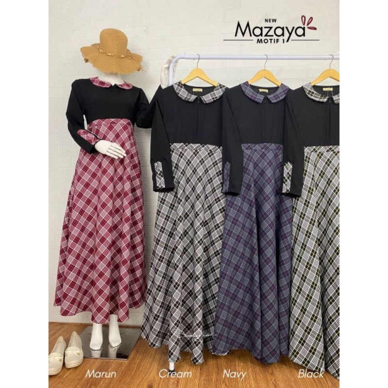 NEW Mazaya Series By Damaira Hijab/Gamis Only/Gamis Motif/Gamis Brand