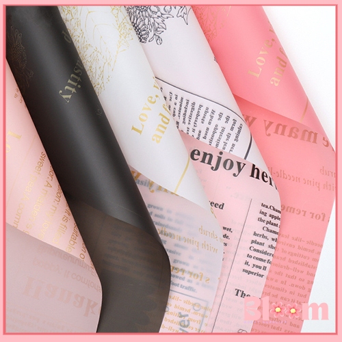 

20 Lembar Kertas Cellophane Buket Bunga Newspaper Koran Flower Wrapping Paper Celophane Kb6041