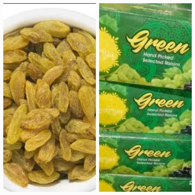 

Kismis Hijau Manis Green Raisin 500 Gram