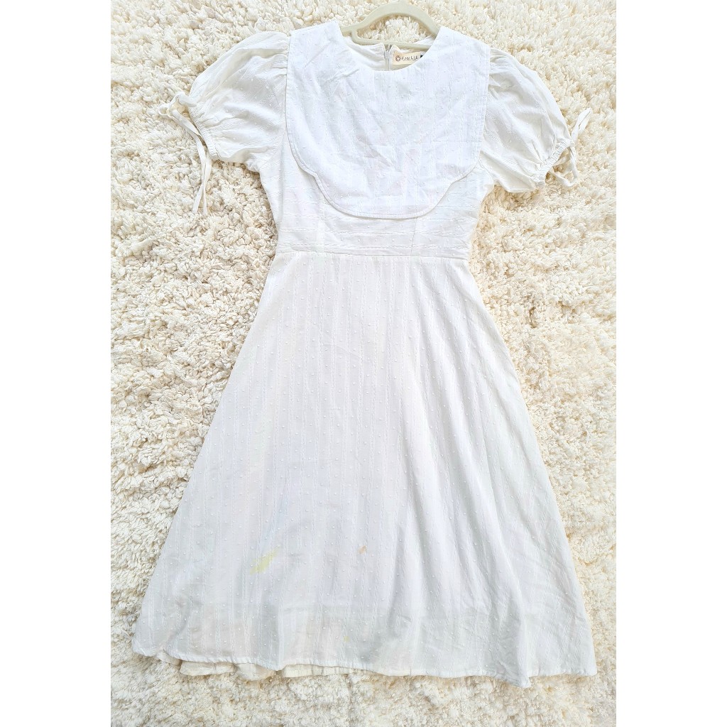 018 EMILIE BELOVED White Midi Dress