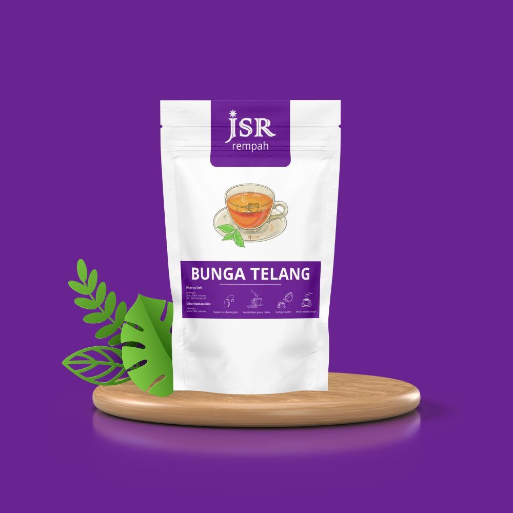

Teh Bunga Telang Kering Teh Celup Siap Seduh Dried Butterfly Pea Flower Tea Teh Bunga Telang JSR Rempah Isi 30 Pcs