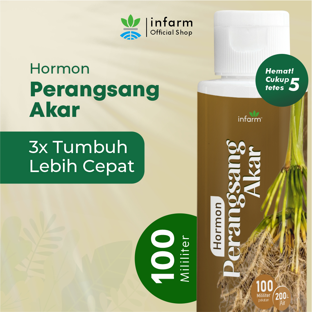 INFARM - Pupuk Hormon Akar 100 ml Fliptop Nutrisi Penumbuh Akar Organik Cair untuk Tanaman Stek Cang