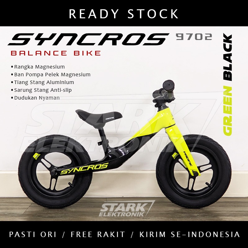 Balance Bike PACIFIC SYNCROS 9701 9702 Push Bike Sepeda Anak Pacific