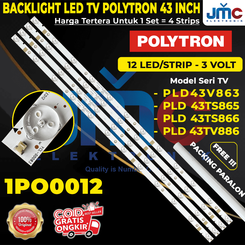 BACKLIGHT-TV-POLYTRON-43-INCH-PLD-43V863-43S863-43TV865-43TV866-43TS866-PLD43V863-PLD43S863-PLD43TV8