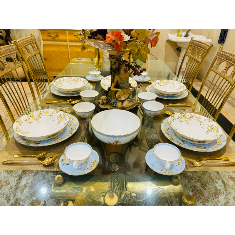 Dinner Set Piring Set Narumi Ramage 26 Pcs Mewah Cantik