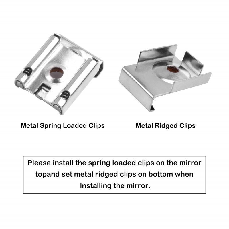 Bracket Cermin Dinding Plat Kaca Jepit Wastafel Jepitan Kaca Cermin