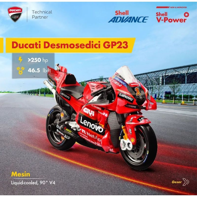 Diecast Ducati Desmosedici GP23