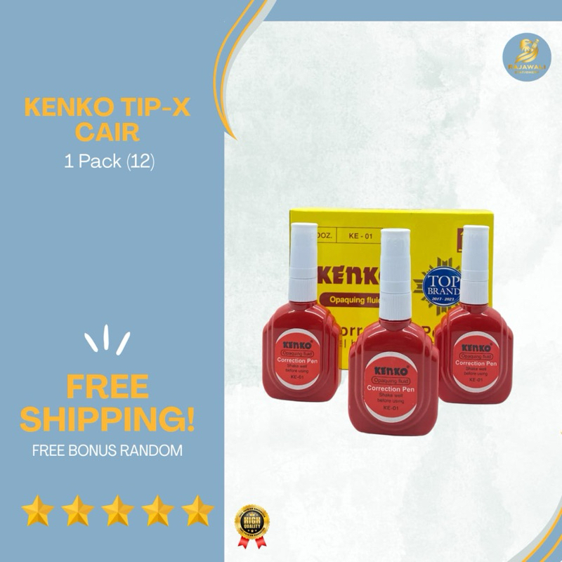 

Tipe-X Kenko Cair 1 Pack (12) Harga Terjangkau | Free Bonus Random!!