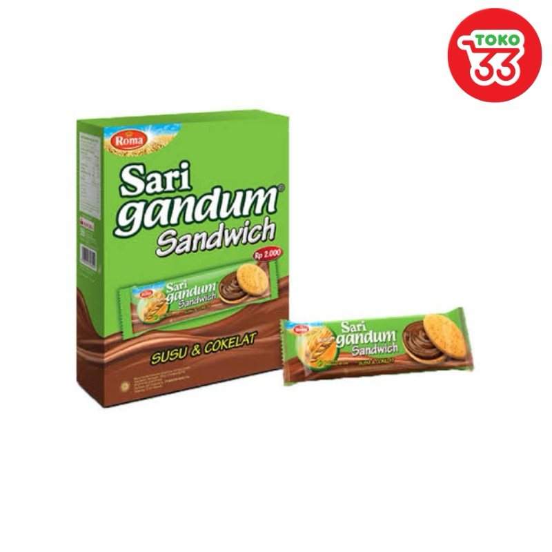 

Roma Sari Gandum Coklat Biskuit isi 12 sachet