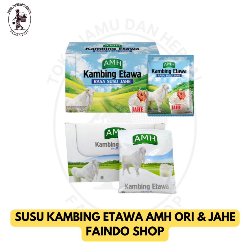 

Susu Kambing Etawa AMH Asli Isi 10 Sachet Original dan Susu Jahe