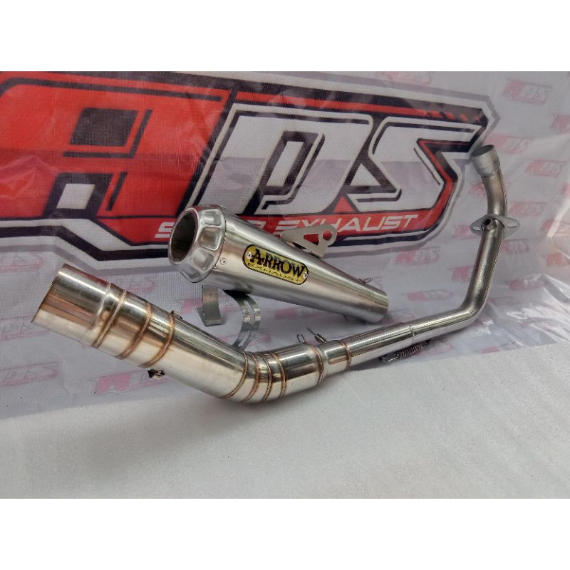 knalpot Arrow fulset untuk motor Vixion CBR Byson Verza dll
