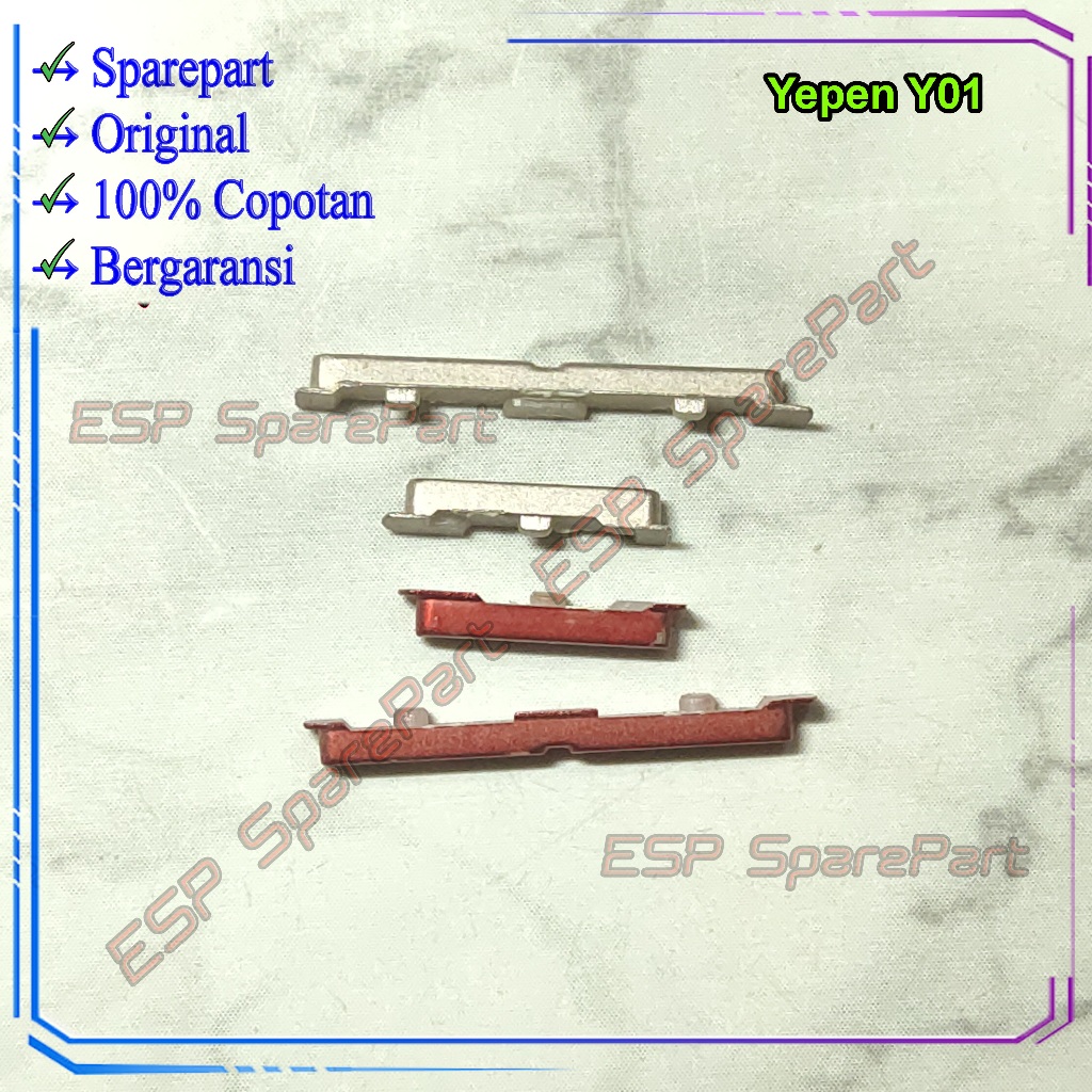 Fisik Luar Yepen Y01 Tombol Power Dan Volume Copotan