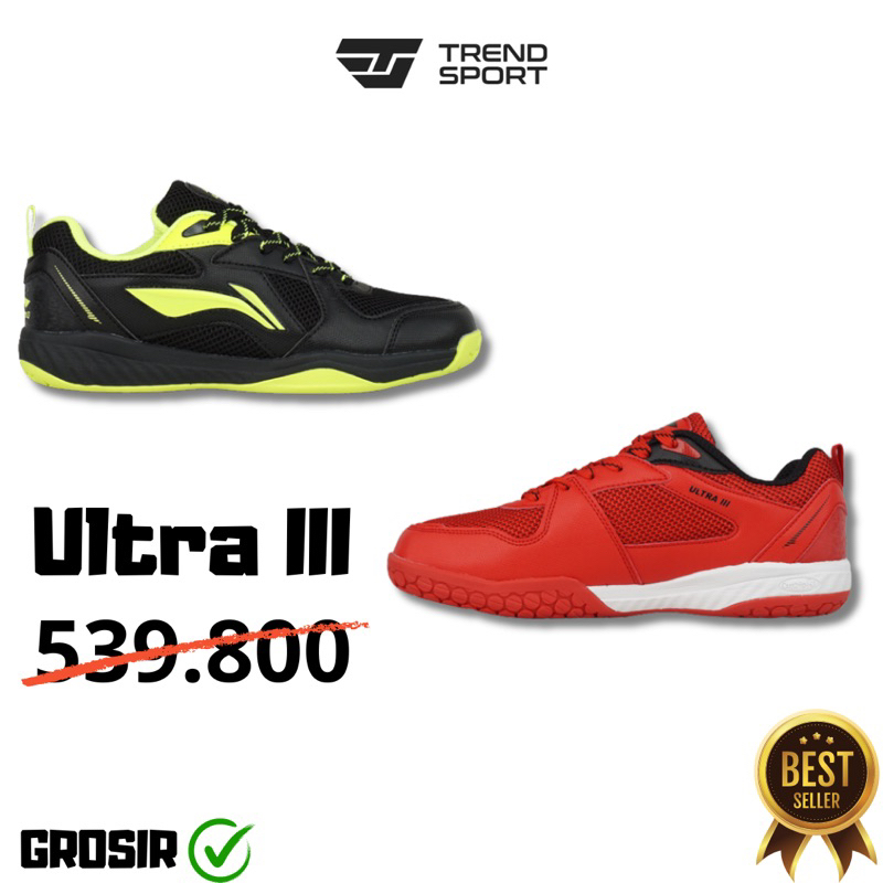 [GROSIR READY] Sepatu Badminton Lining Ultra III / Lining Ultra 3