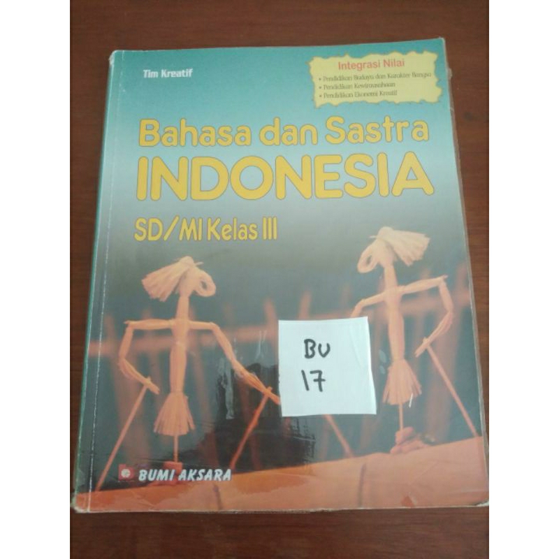

BAHASA DAN SASTRA INDONESIA SD/MI KELAS 3(BU17)