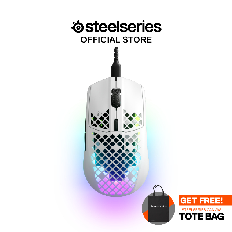 SteelSeries Aerox 3 Snow 2022 Edition - Mouse Gaming Nirkabel