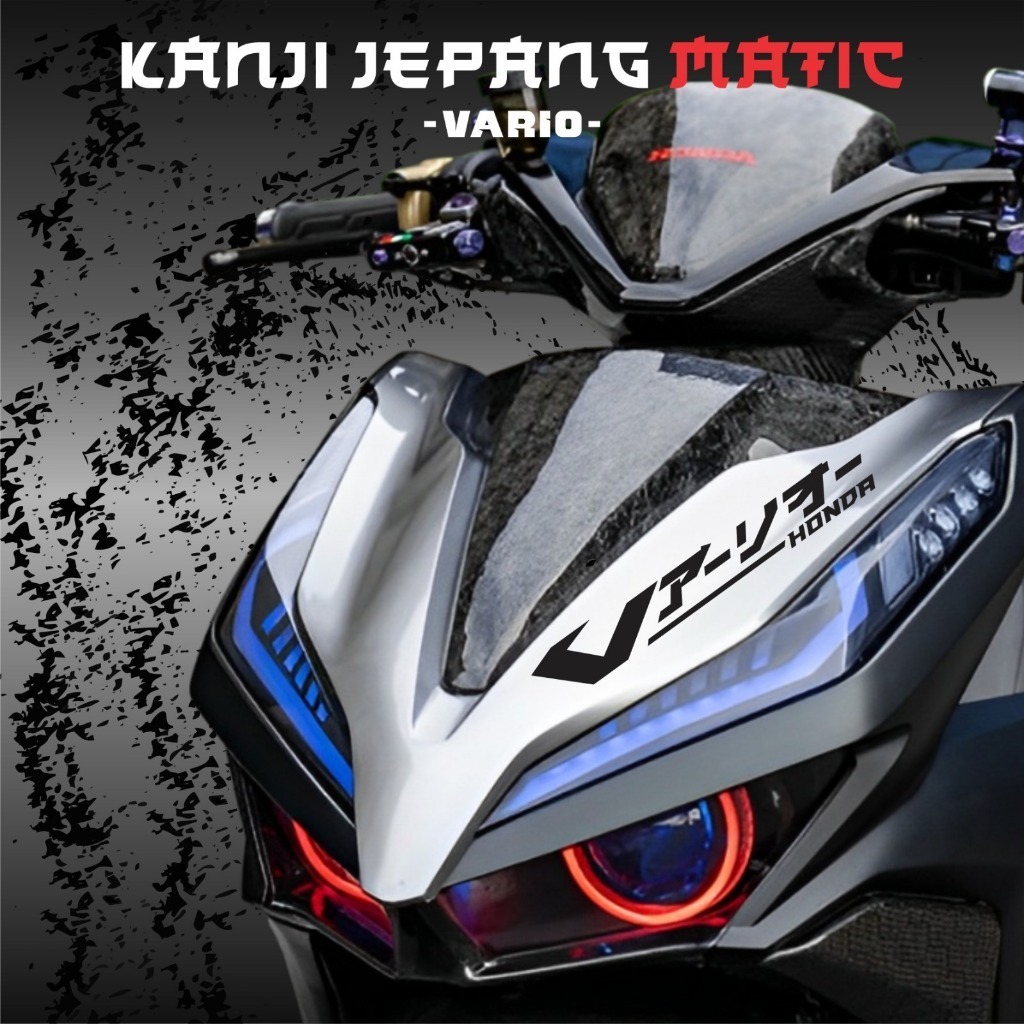 Stiker Motor VARIO 125 Stiker Keren VARIO KANJI JEPANG Viral Tiktok Cutting STIKER VARIO150 TERMURAH