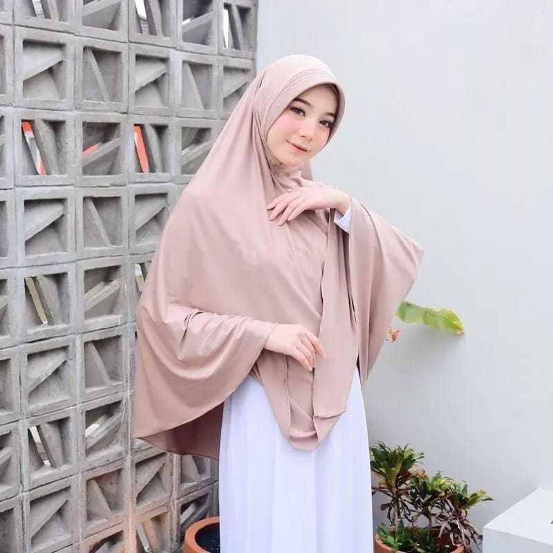 Oval Jumbo - Jilbab Khimar Instan Syari Oval Jumbo Ori KEYS Collection