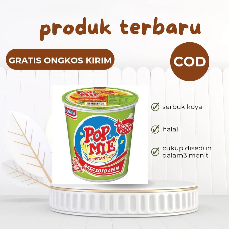 

POP MIE MI INSTAN CUP RASA SOTO AYAM